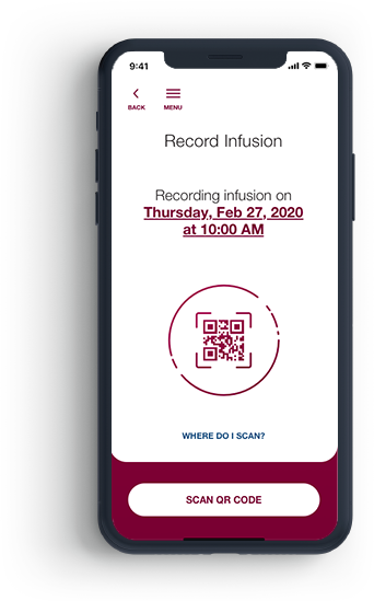 Hizentra app record infusion sample