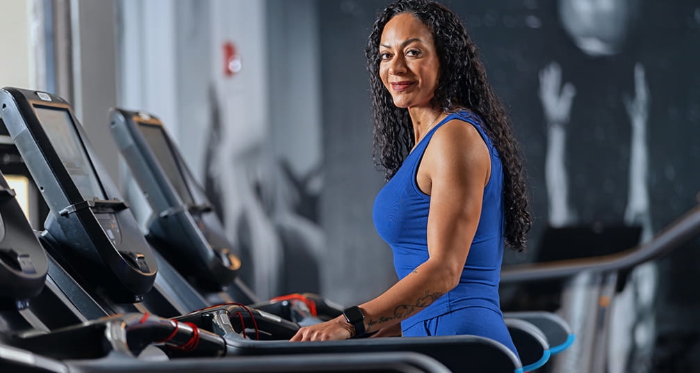 CIDP patient on treadmill