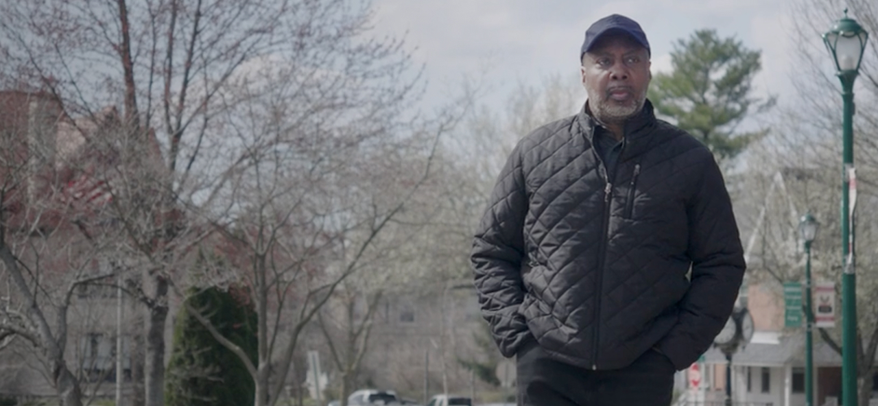 Arthur, a patient advocate living with CIDP, walking outside